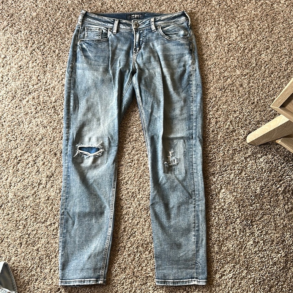 Silver jeans